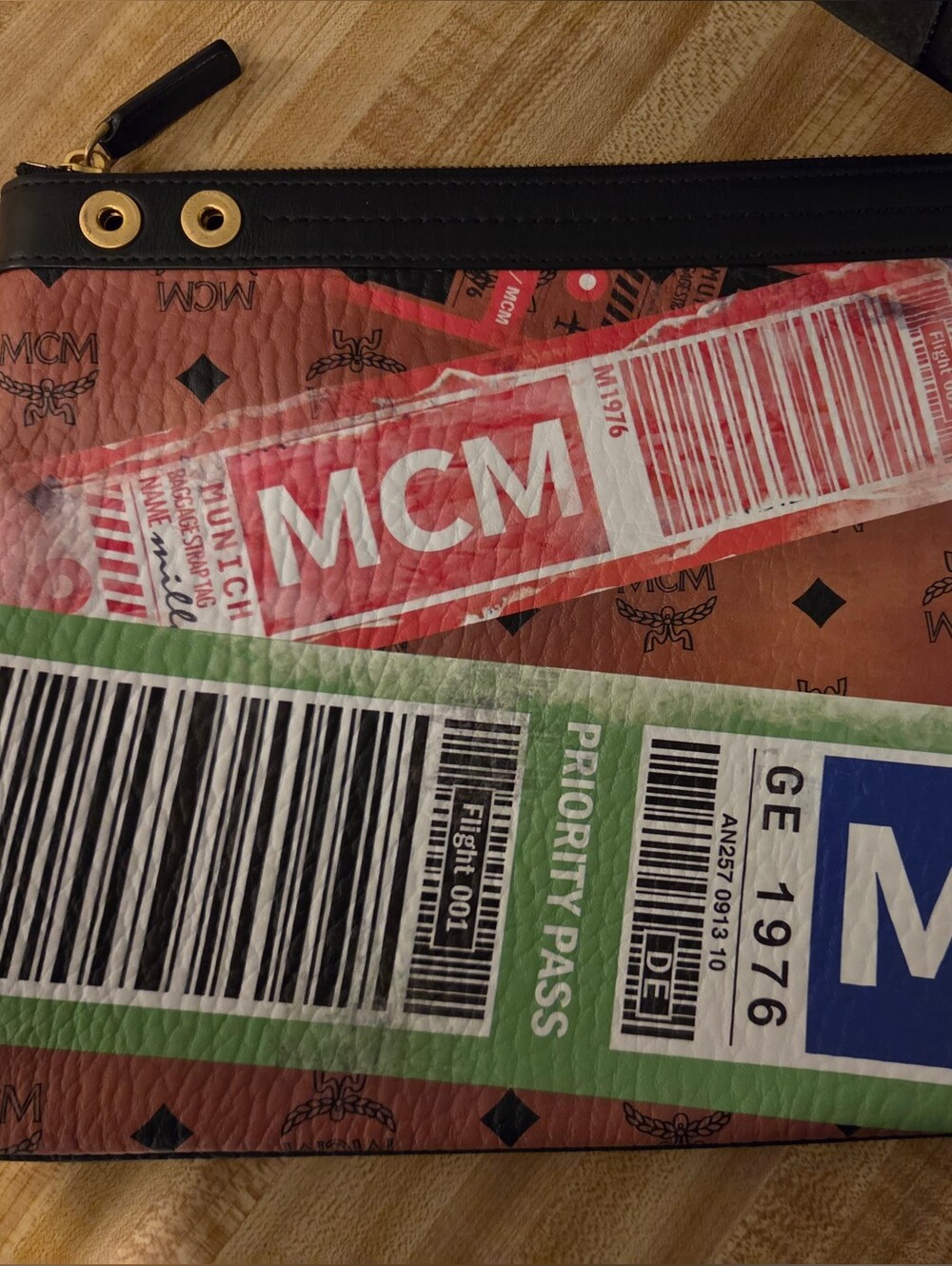 MCM Like New Ticketed Inspired Clutch